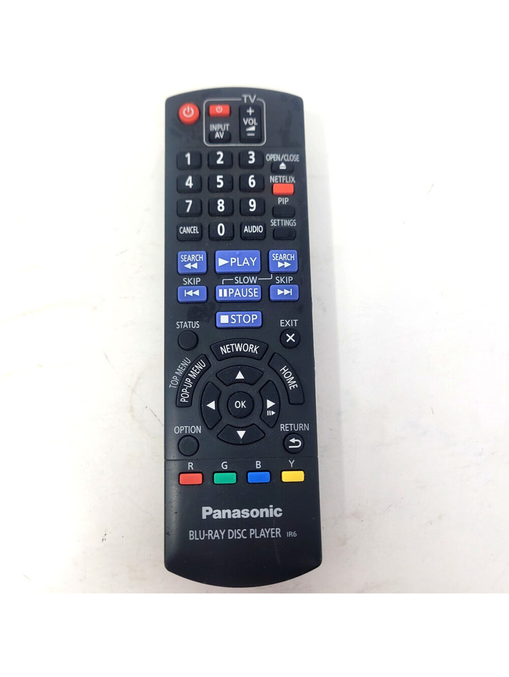 Panasonic N2QAYB000734 IR6 Blu-Ray Remote Control Tested Working DMP-BD87